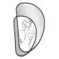 LUSTRO NASTENNE NUDITY 40,6x3,2x70,5 cm